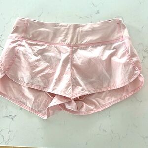 Lululemon speed shorts size 4, pink